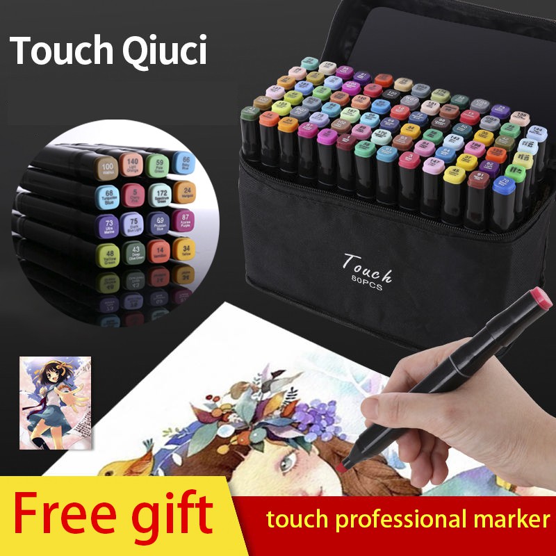 TouchFive Touch Qiuci Art Markers Brush Pen Sketch Alcohol Based Marker