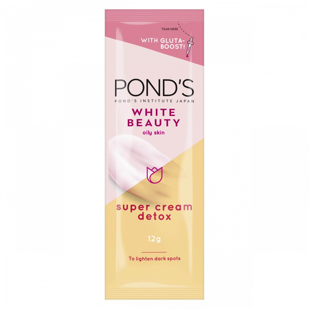 Pond's White Beauty Super Cream Detox For Oily Skin 12g (0.4 oz