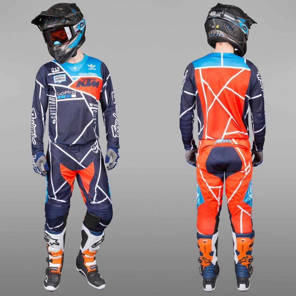 Troy Lee Designs MX Jersey + Pant TLD KTM Motocross Gear Set Shopee