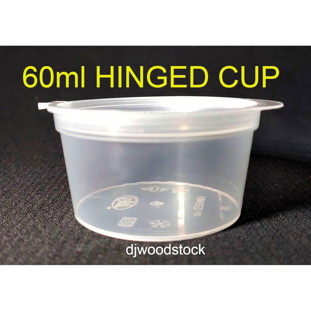 60ml HINGED CUP , 2oz SAUCE CUP, 50pcs per pack Shopee Philippines