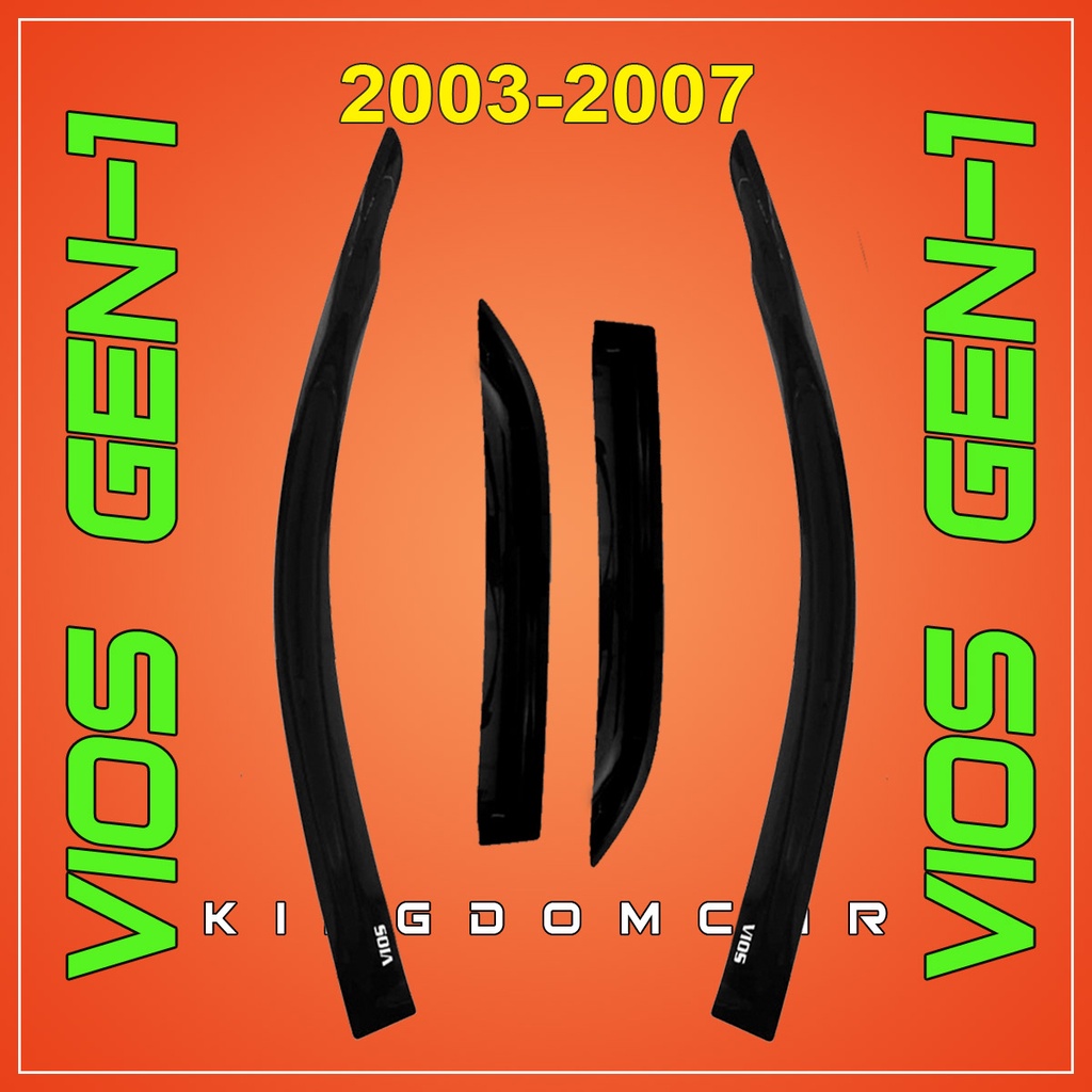 Rain Visor for Vios 2003 2004 2005 2006 2007 ( Gen1 Robin ) Shopee