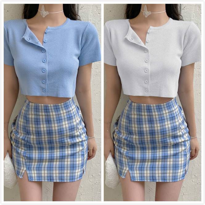 Women's Fashion Crop Top Shirt Shopee Philippines