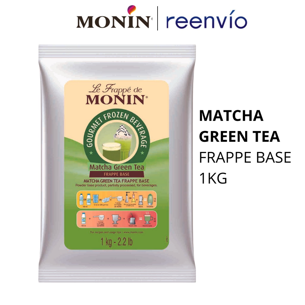 Monin Frappe Smoothie Powder Matcha Green Tea 1kg Shopee Philippines