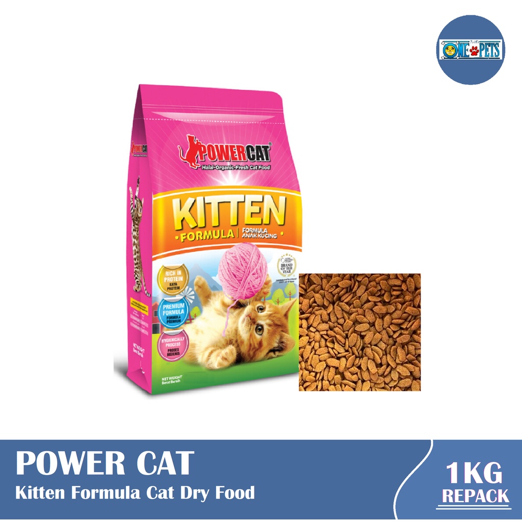 Power Cat Kitten Dry Food Repack 1kg Shopee Philippines