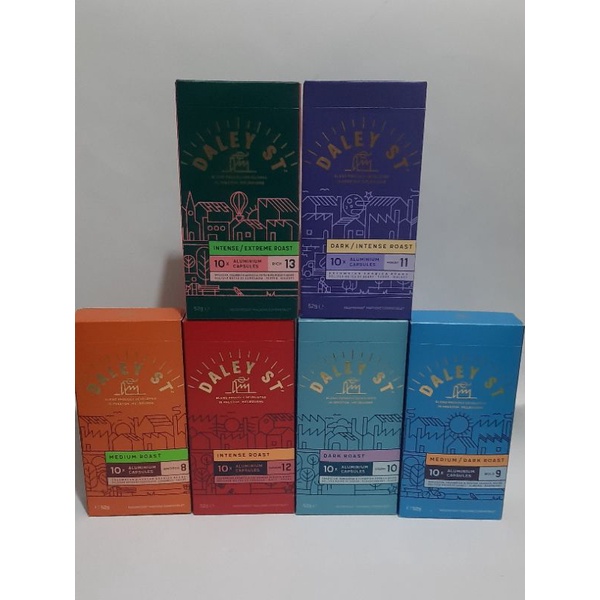 Daley st Coffee Pods / 10 aluminum Capsules / Nespresso Compatible
