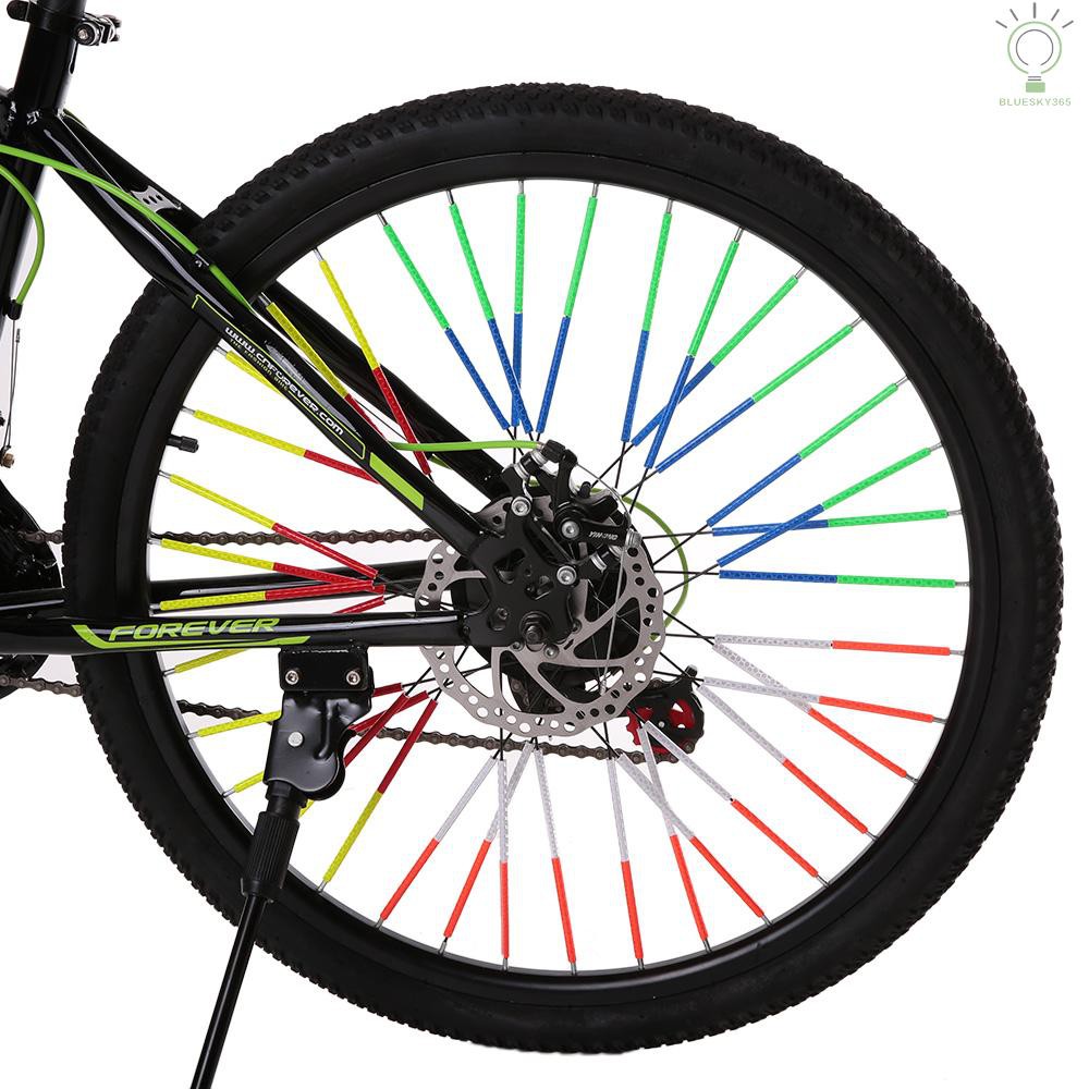 [COD&HOT]24PCS Bicycle Bike Wheel Spokes Reflective Sticks Tube Safe