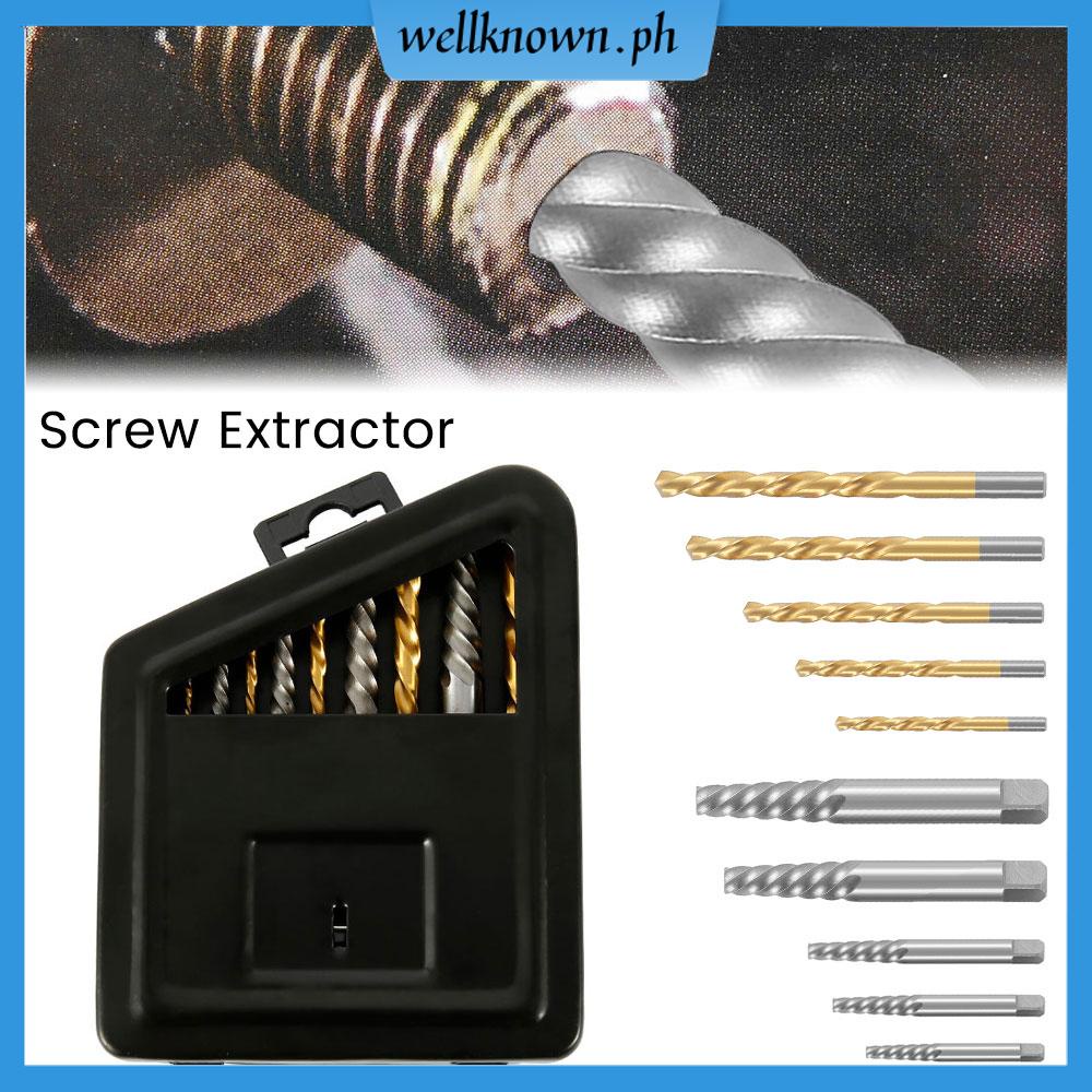 10X Damaged Screw Extractor Cobalt Left Hand Drill Bit Broken Bolt Tool