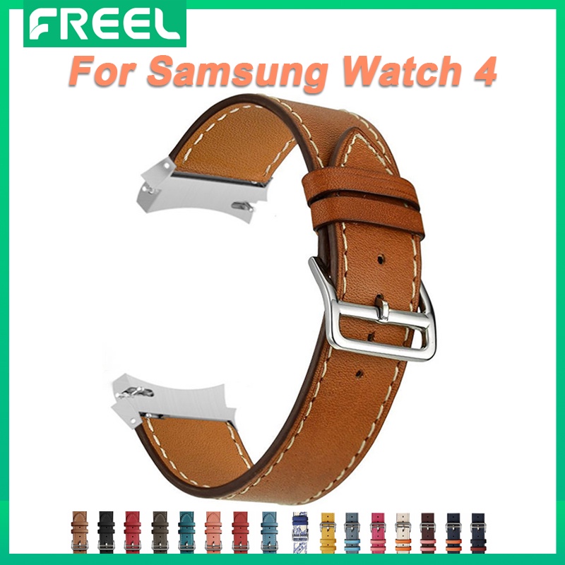 Leather Band For Samsung Galaxy Watch 5 44mm 40mm/ 5 pro 45mm watch 4