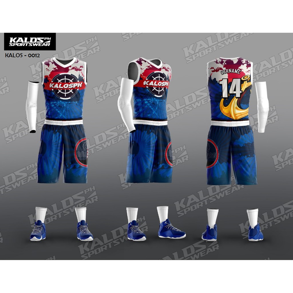 0012 SEAFARER MARINE SEAMAN DESIGN BASKETBALL JERSEY SET SANDO AND