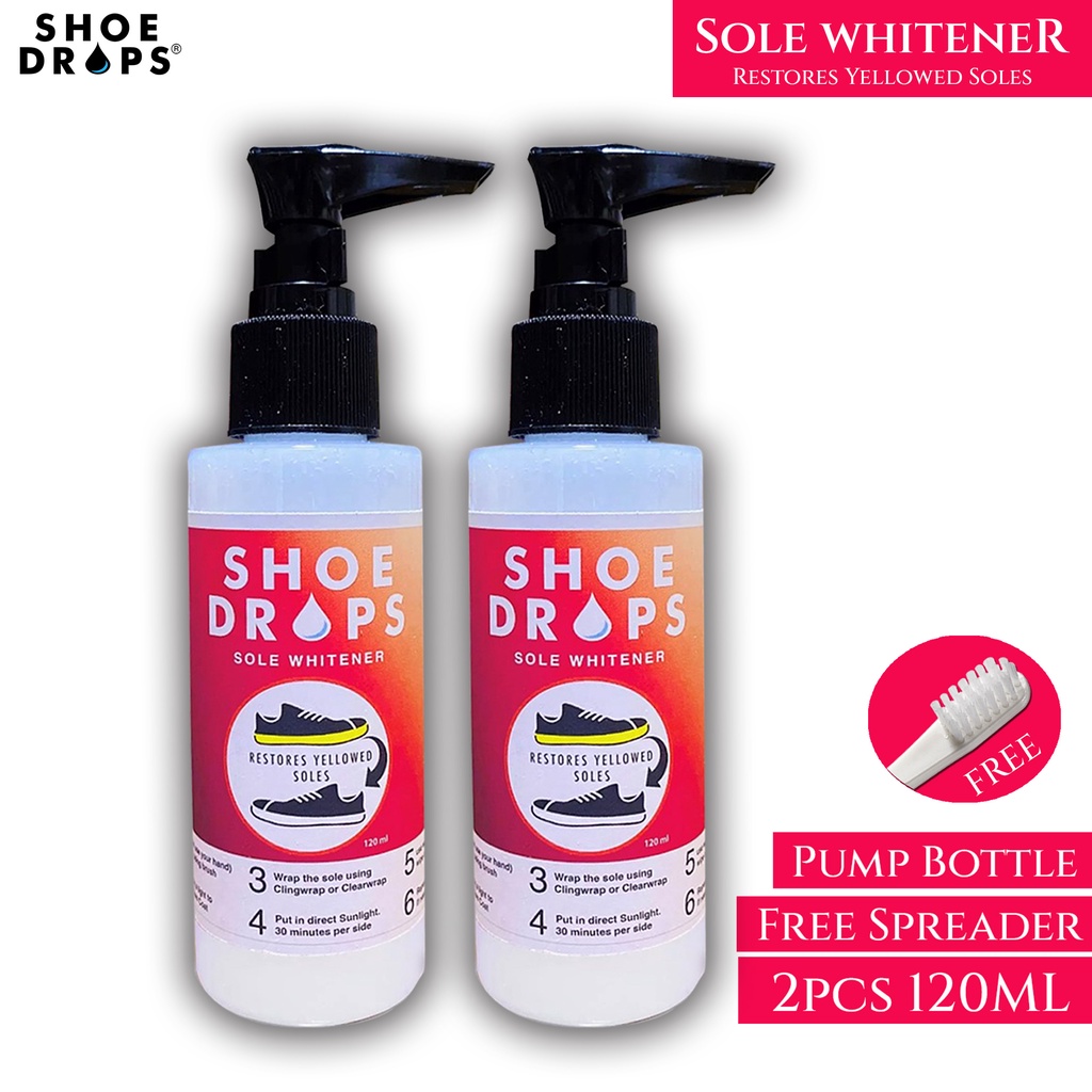 Shoe Drops Sole Whitener 2Pcs. Of 120ml Shopee Philippines