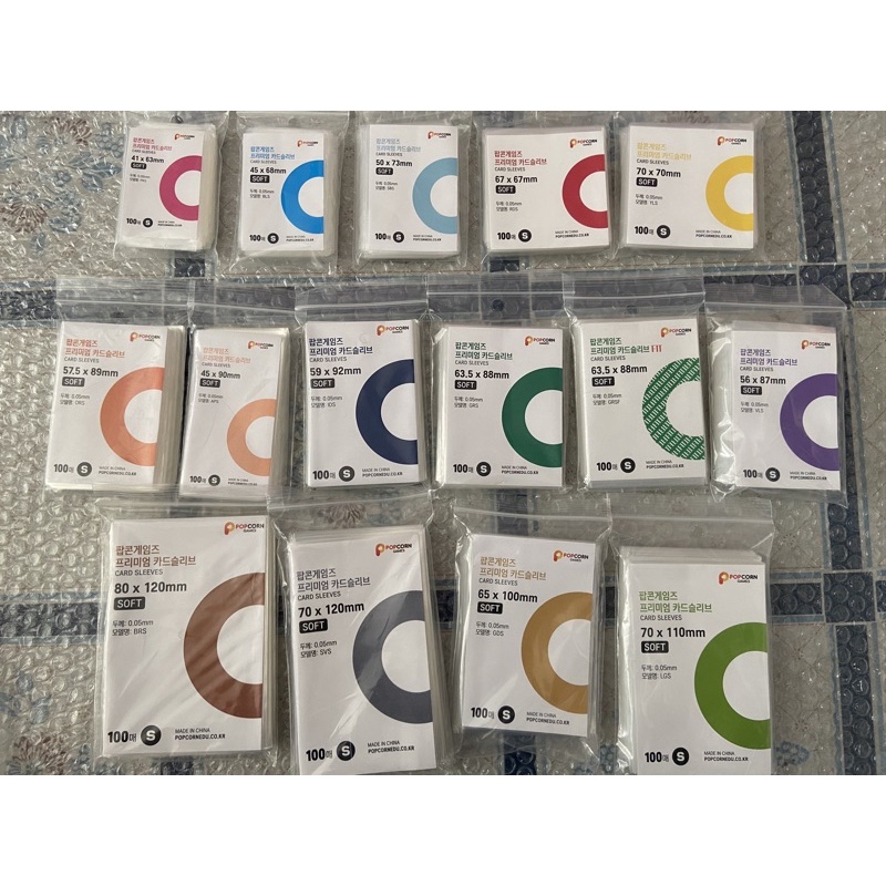[ONHAND] [POPCORN GAMES] PREMIUM PHOTOCARD CARD SLEEVES SOFT/HARD