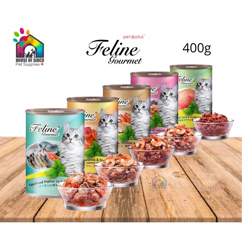 Pet Plus Feline Gourmet Wet Cat Food 400g Shopee Philippines