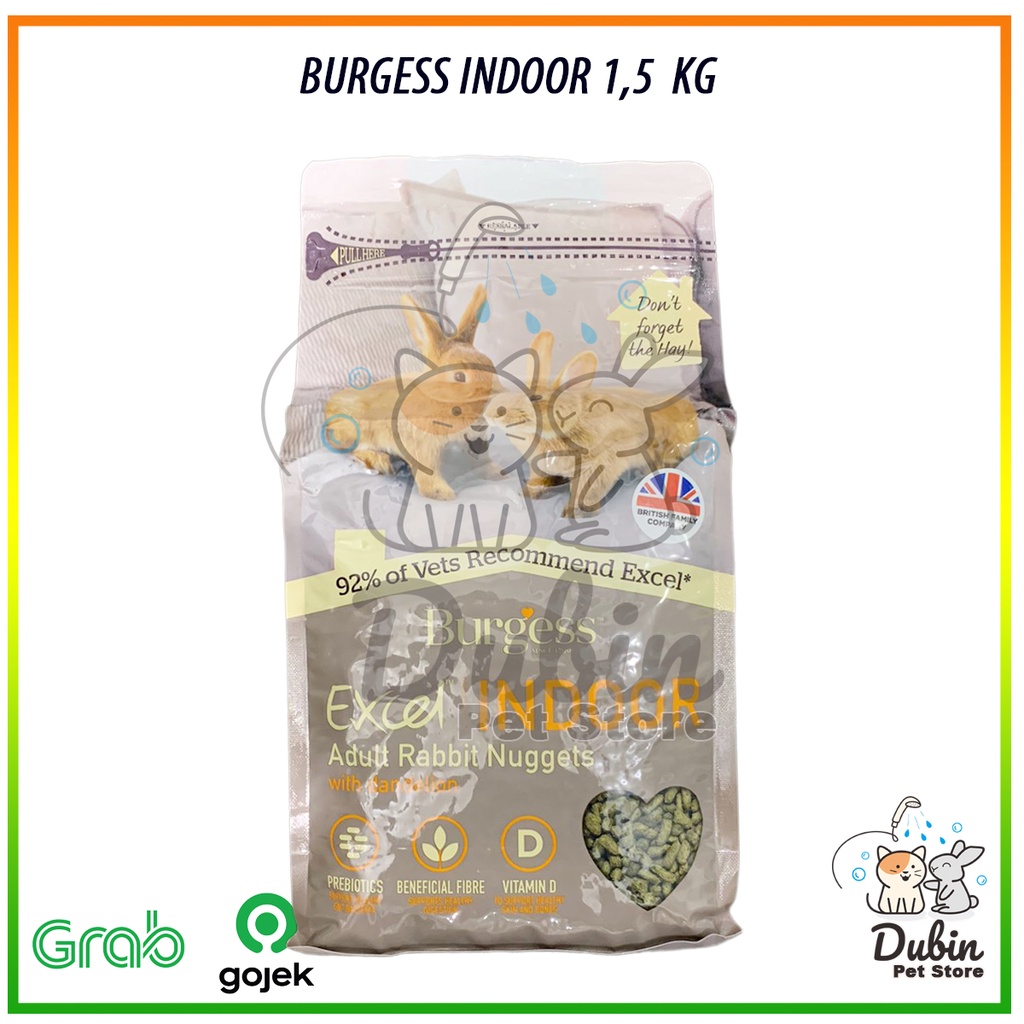 Rabbit Food BURGESS EXCEL INDOOR Rabbit Food 1.5kg Shopee Philippines