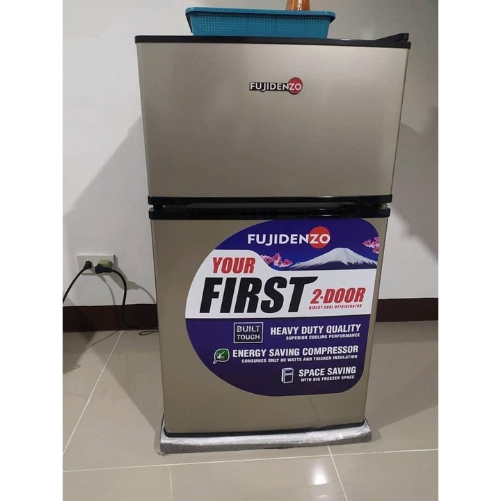 Fujidenzo 3.5 cu. ft. Two Door Personal Refrigerator RDD35 T (Titanium) Shopee Philippines
