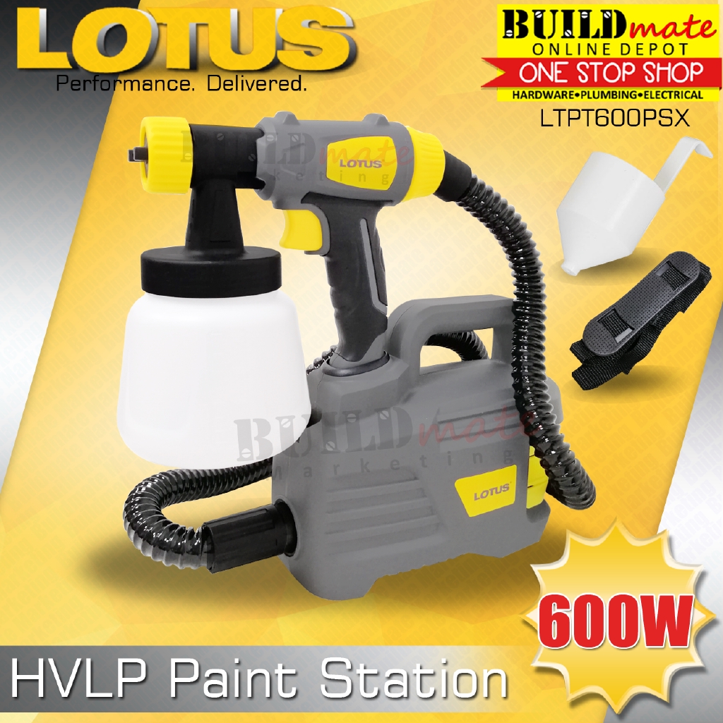 Lotus HVLP Paint Station Electric Spray Gun 600W LTPT600PSX Total Power