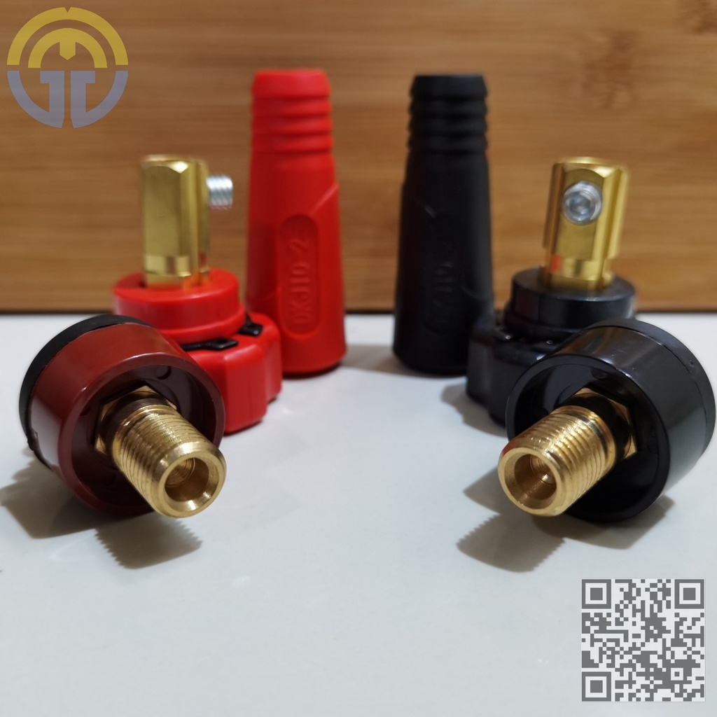 Welding Cable Connector Plug and Socket Set Threaded DKJ 1025 315A