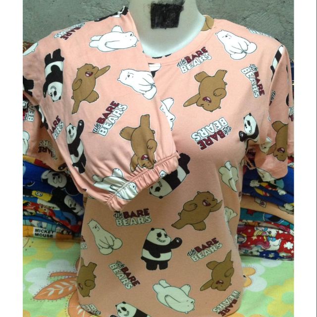 TERNO PAJAMA WE BARE BEARS SLEEPWEAR Shopee Philippines