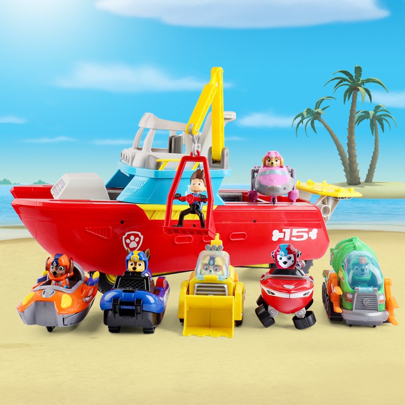 Paw Patrol toy Marine patrol boat Men and women children toy gifts