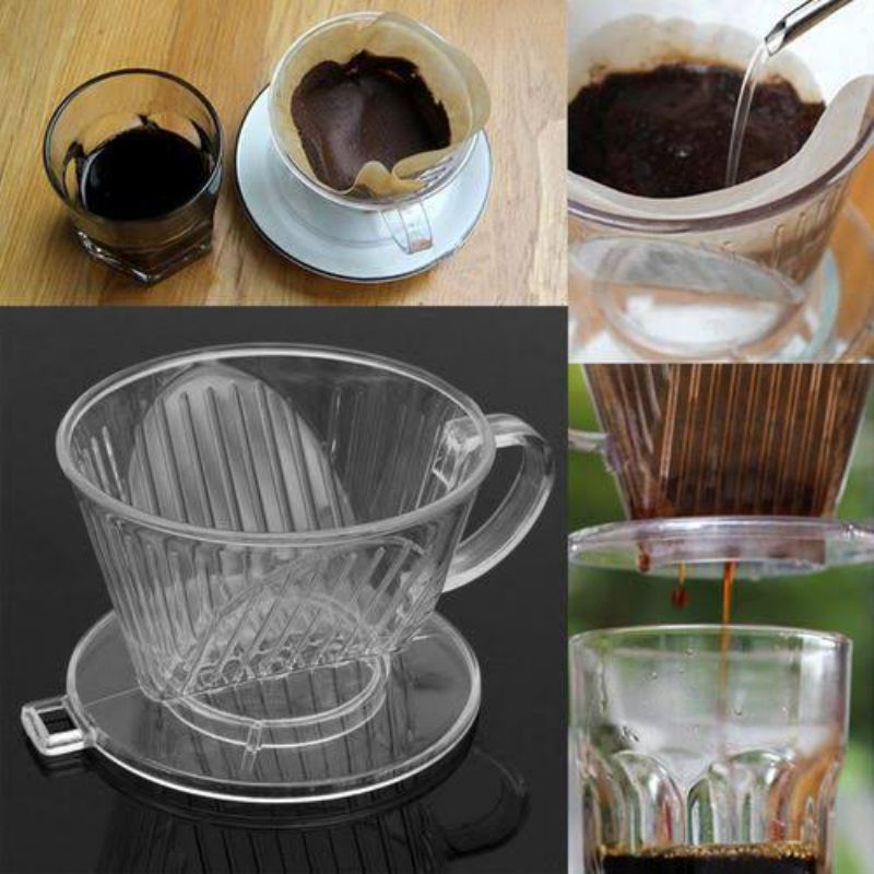 Daiso Coffee Dripper (12cups) with Coffee Filter Paper Shopee