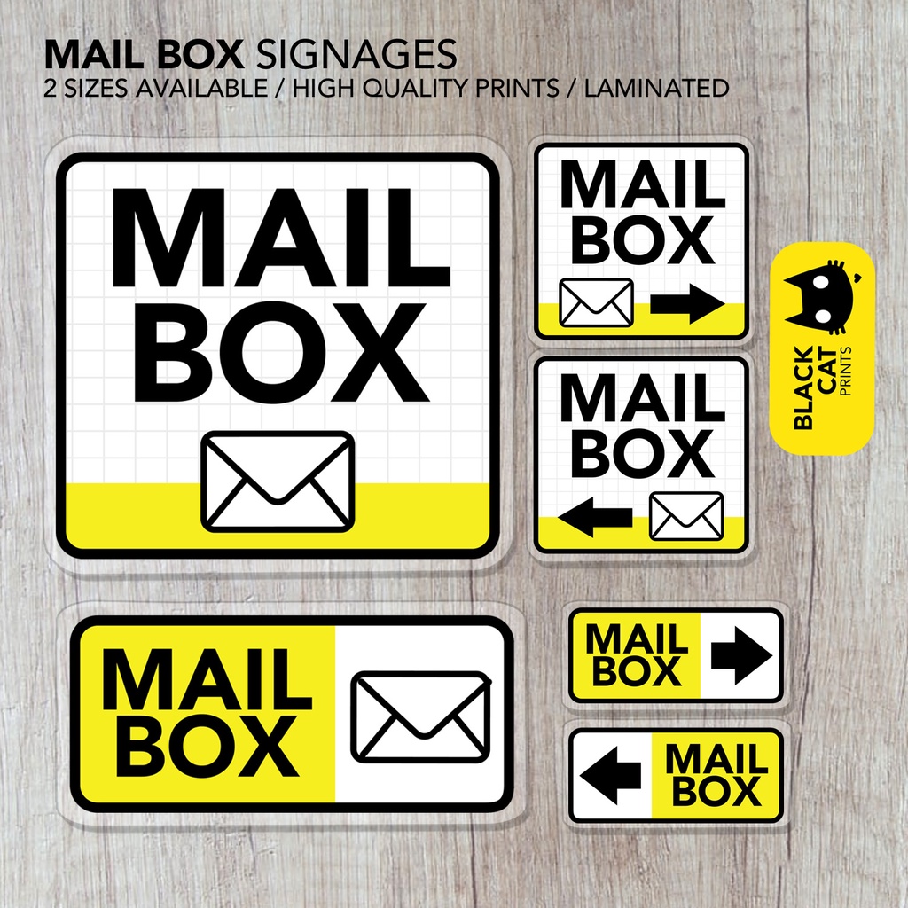 Mail Box Sign Laminated Signage Sign Board Shopee Philippines