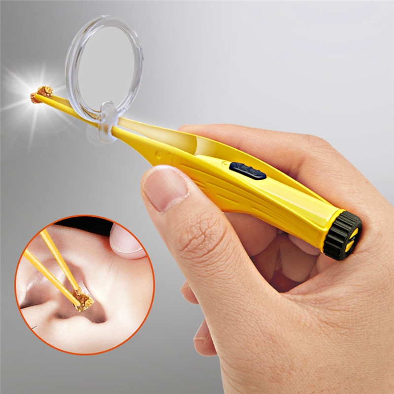 LED FlashLight Earpick Baby Ear Cleaner Endoscope Penlight Spoon