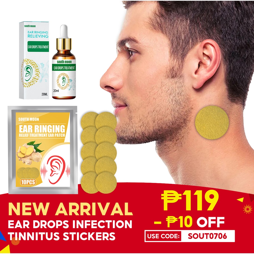 [South Moon] Ear Drops Infection Ear Ringing Patch Ginger Tinnitus