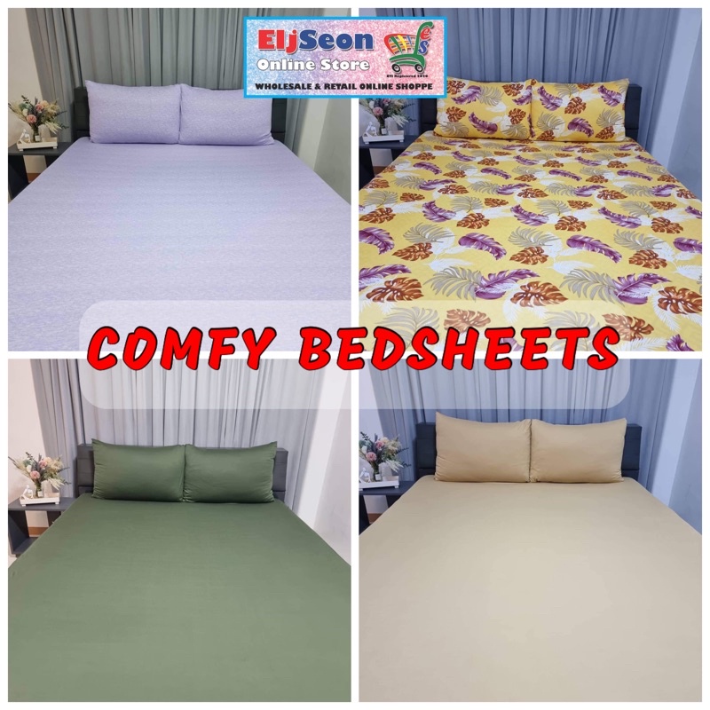 NO GUSOT NO LUKOT Double Size Bedsheet 3in1 Fitted Bedsheet and 2