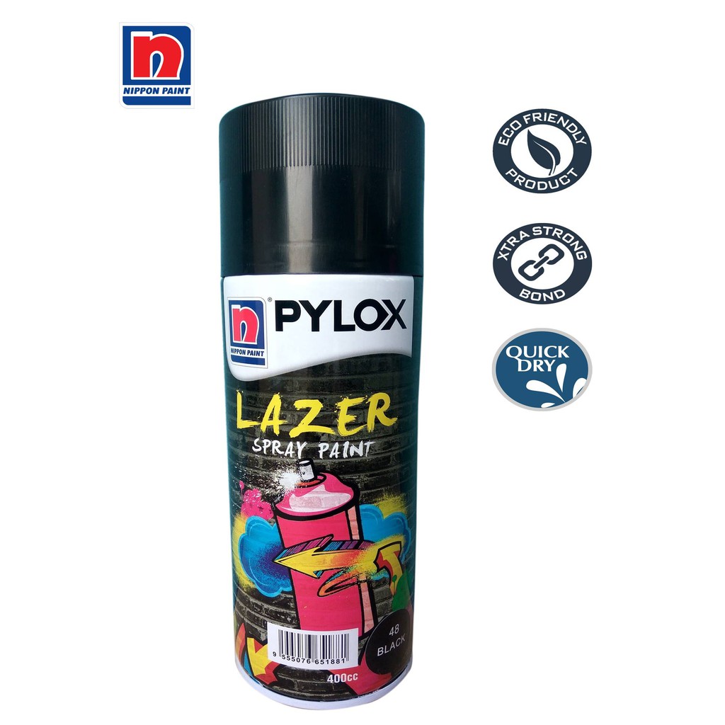Pylox Lazer Spray Paint Solid Colours Nippon Shopee Philippines