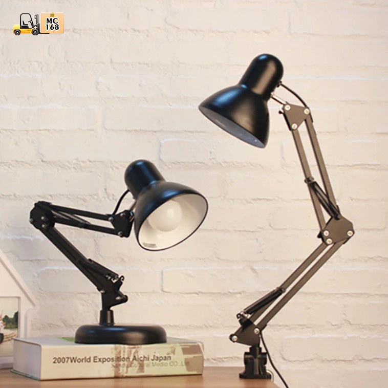 Metal adjustable flexible swing arm work desk lamp study lamp study