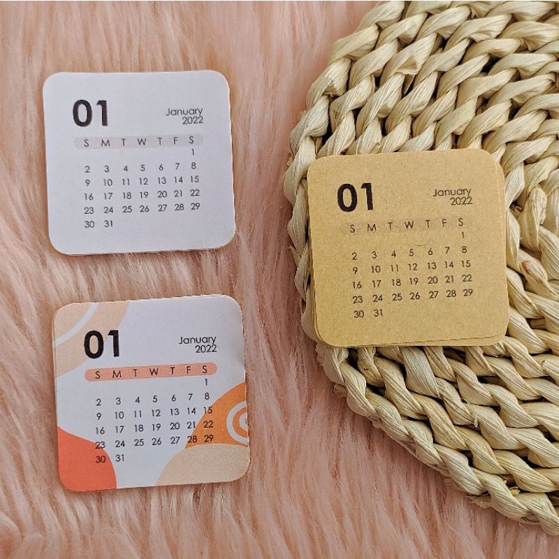 2022 Minimalist Calendar Stickers | Planner Journal Scrapbook Stickers |  Shopee Philippines