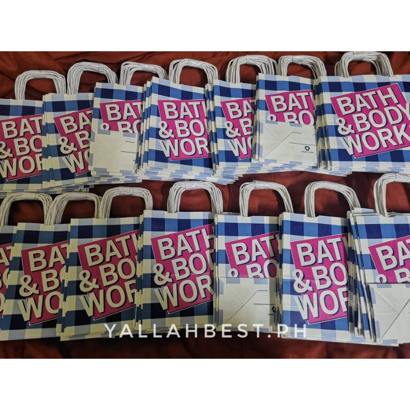 Bath & body works paper bags small and medium sizes Shopee Philippines
