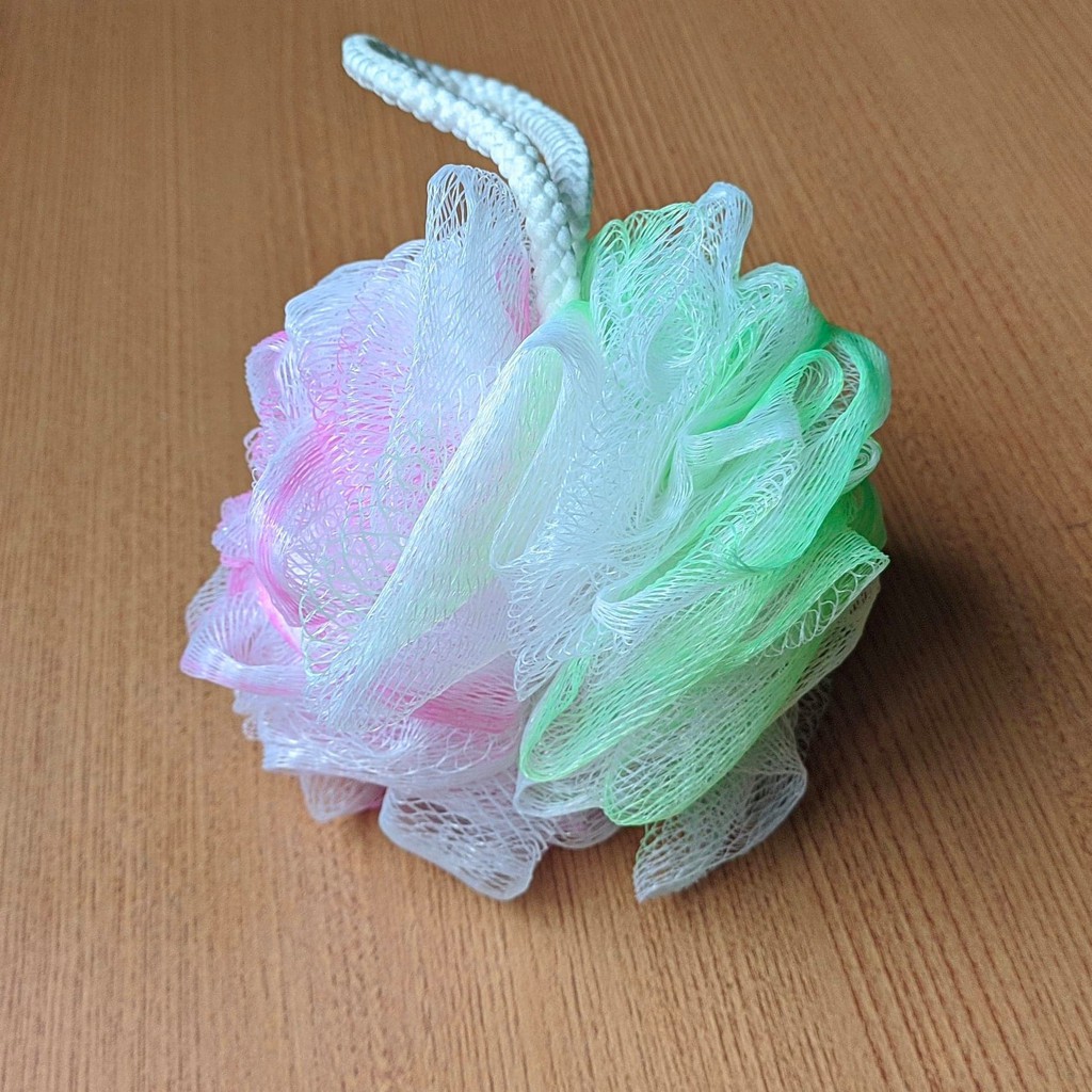 Bath Sponges Loofa Lather Mesh Pouf Shower Puff Soft Body Wash Ball