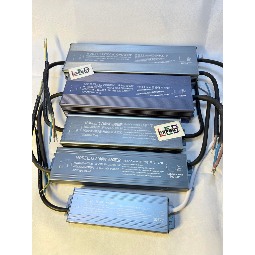 12Volts Power Supply waterproof/outdoor for 12v led module, 12v led