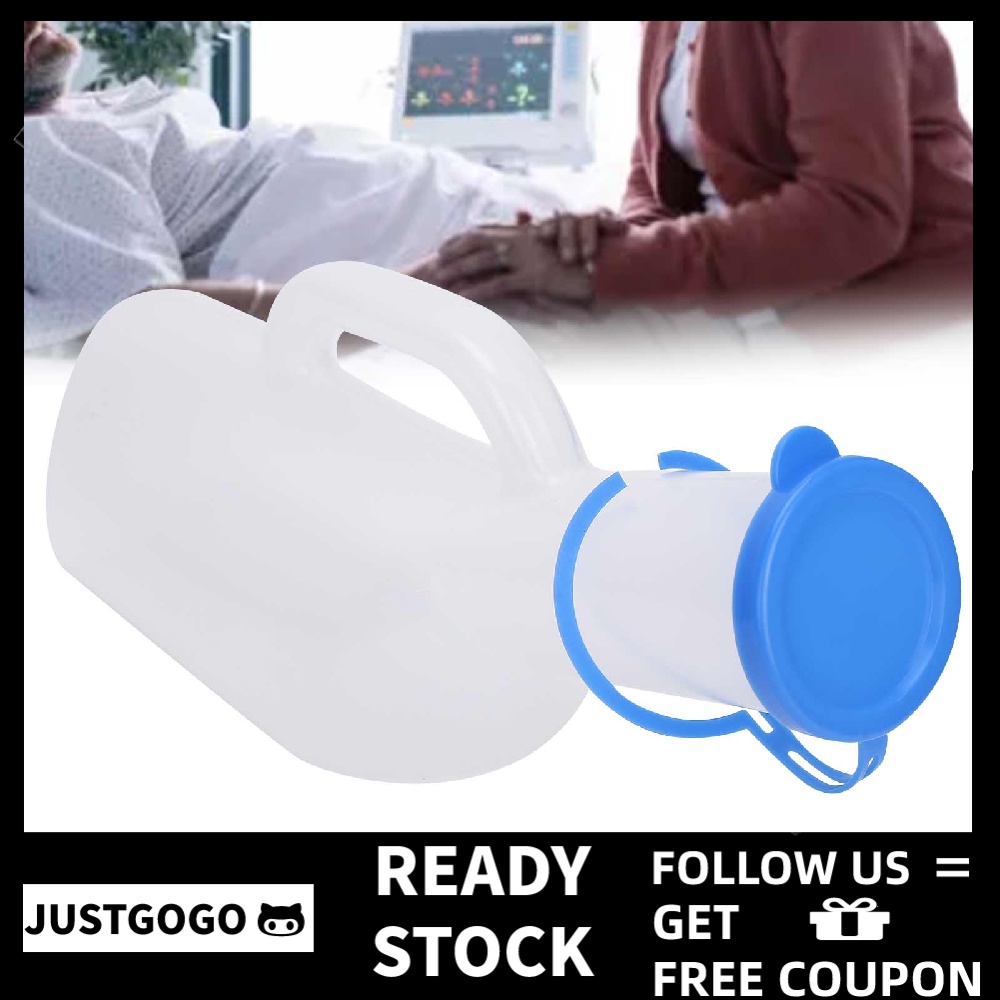 Justgogo 1000ml Men Plastic Urinal Male Elderly Bedridden Patient Urine