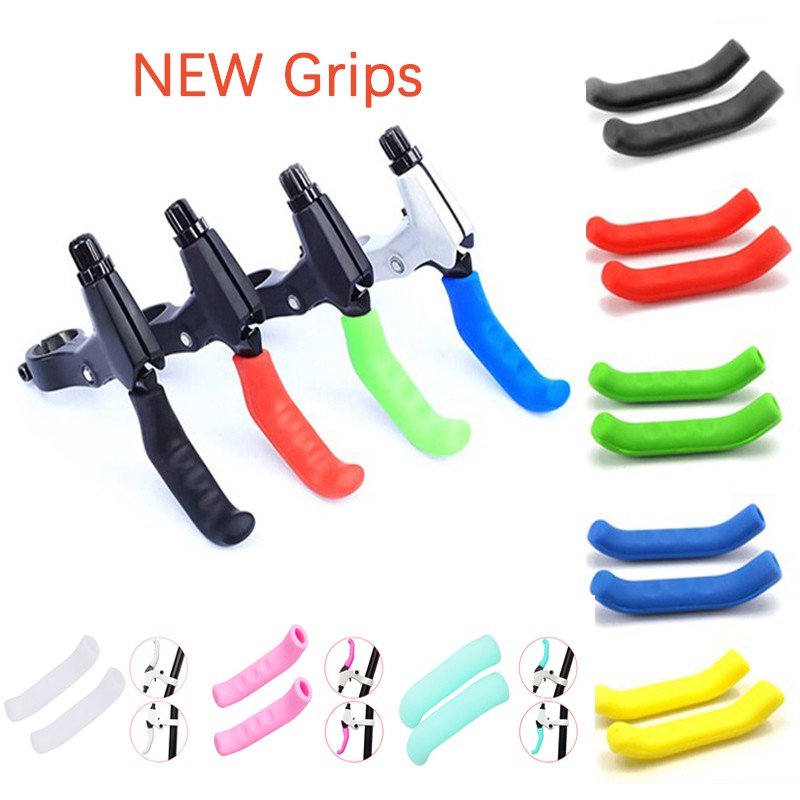 1 Pair Silicone Bicycle Lever Grips Protectors AntiSkid Bike Brake