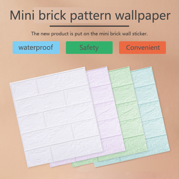 3D Wallpaper Design Wall Decor Bricks Foam Wallpaper Adhesive Wall