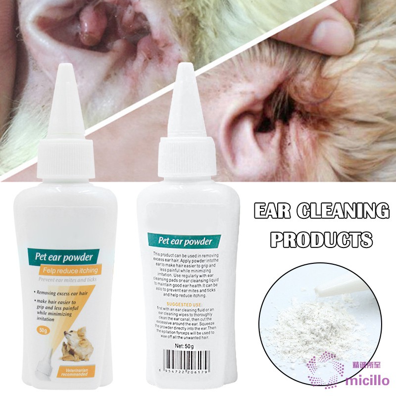 50g Pull Ear Powder Dog Plucking Powder Pet Ear Cleaning Supplies