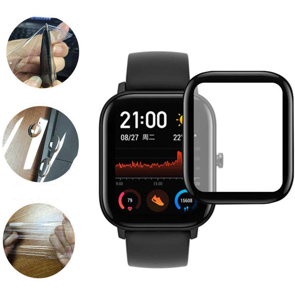 CAVN 4 Packs Screen Protector Compatible with Fitbit Versa 2 3D Full