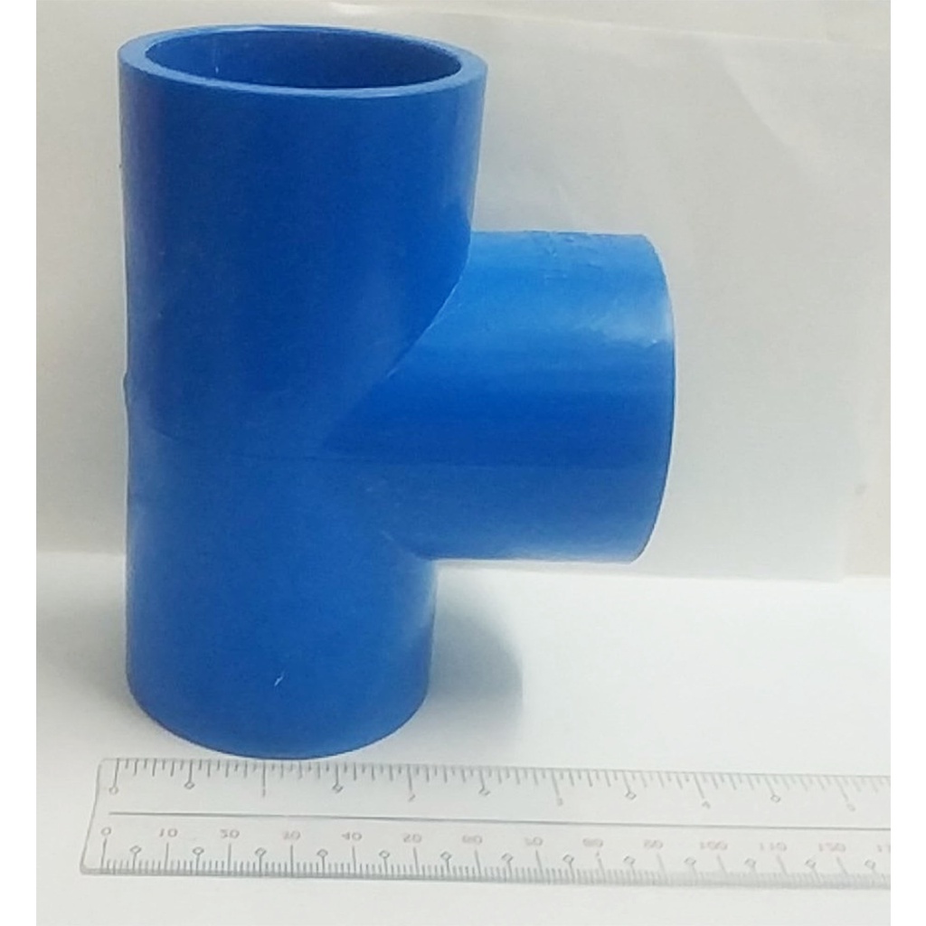 PVC TEE 11/2" BLUE FOR CLEAN WATER ( 50MM ) ( TEE 1