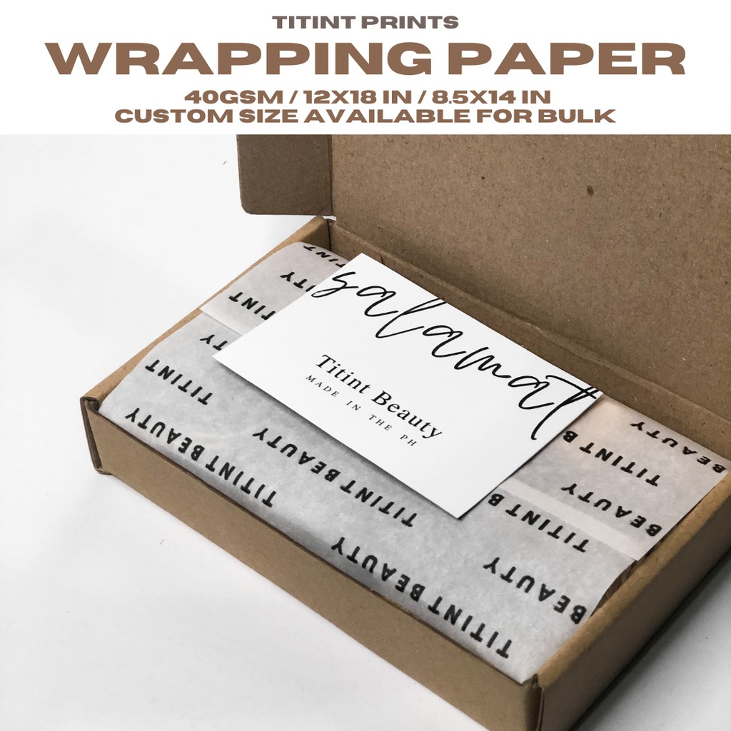 CUSTOMIZED Wrapping Paper Greaseproof/Onion Skin/Wax Paper Food Liner