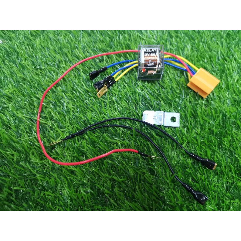 HORN RELAY SET 4PIN WITH SOCKET UNIVERSAL FOR MOTORCYCLE HORN RELAY
