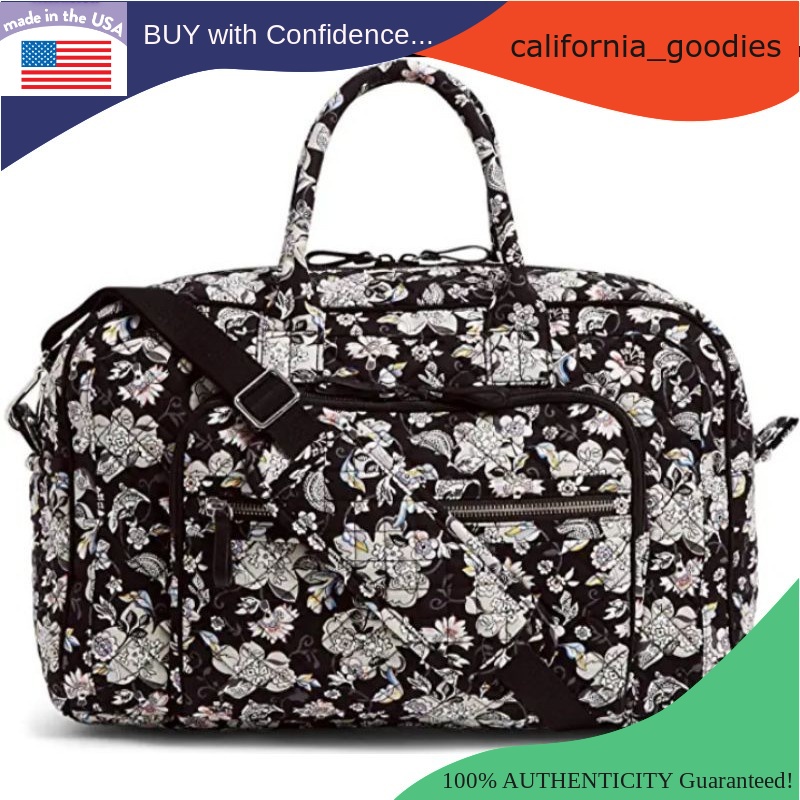 Vera Bradley Iconic Compact weekender travel Bag, Signature Cotton