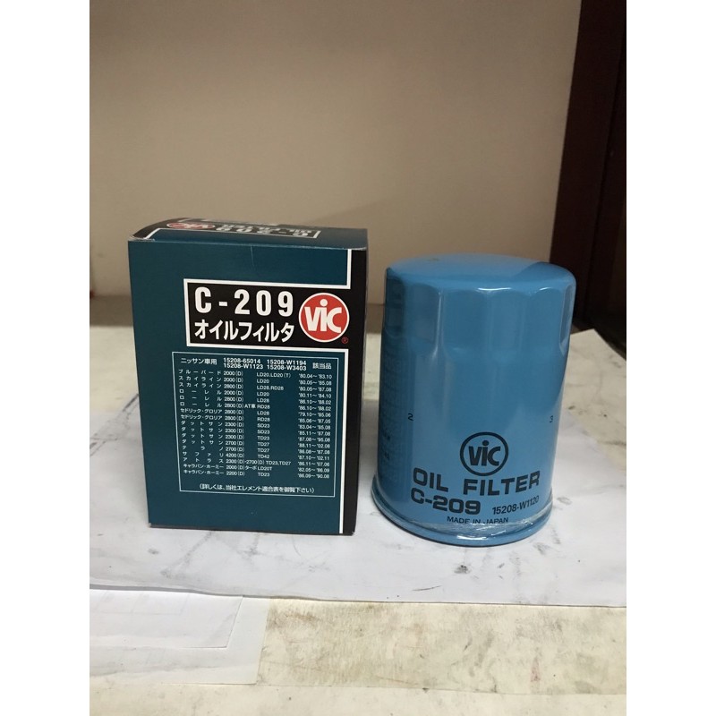 VIC OIL FILTER C209 (GENUINE) Shopee Philippines