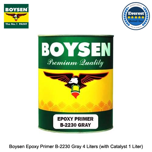 Boysen Epoxy Primer B2230 Gray 4 Liters (with Catalyst 1 Liter