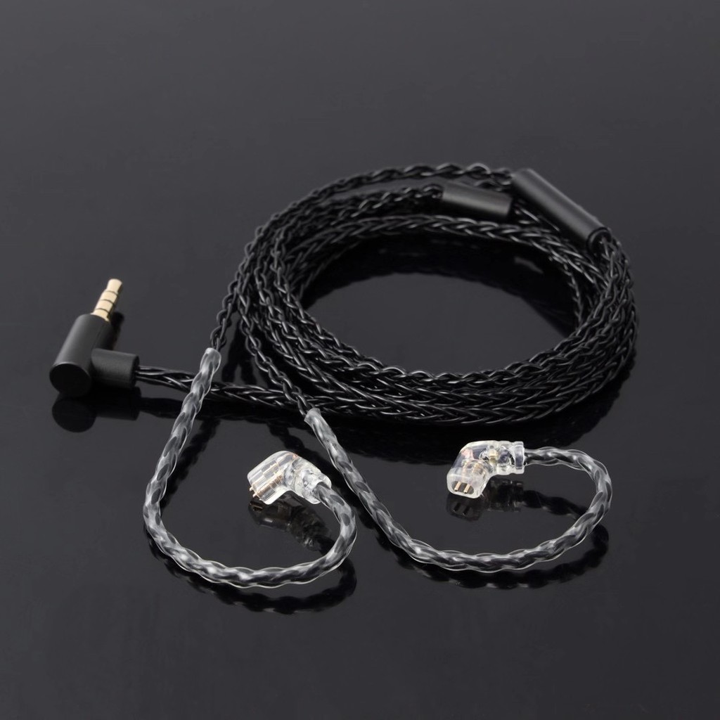 JCALLY JC08S 8 Shares 2Pin 0.78mm MMCX Earphone Upgrade Cable with Mic