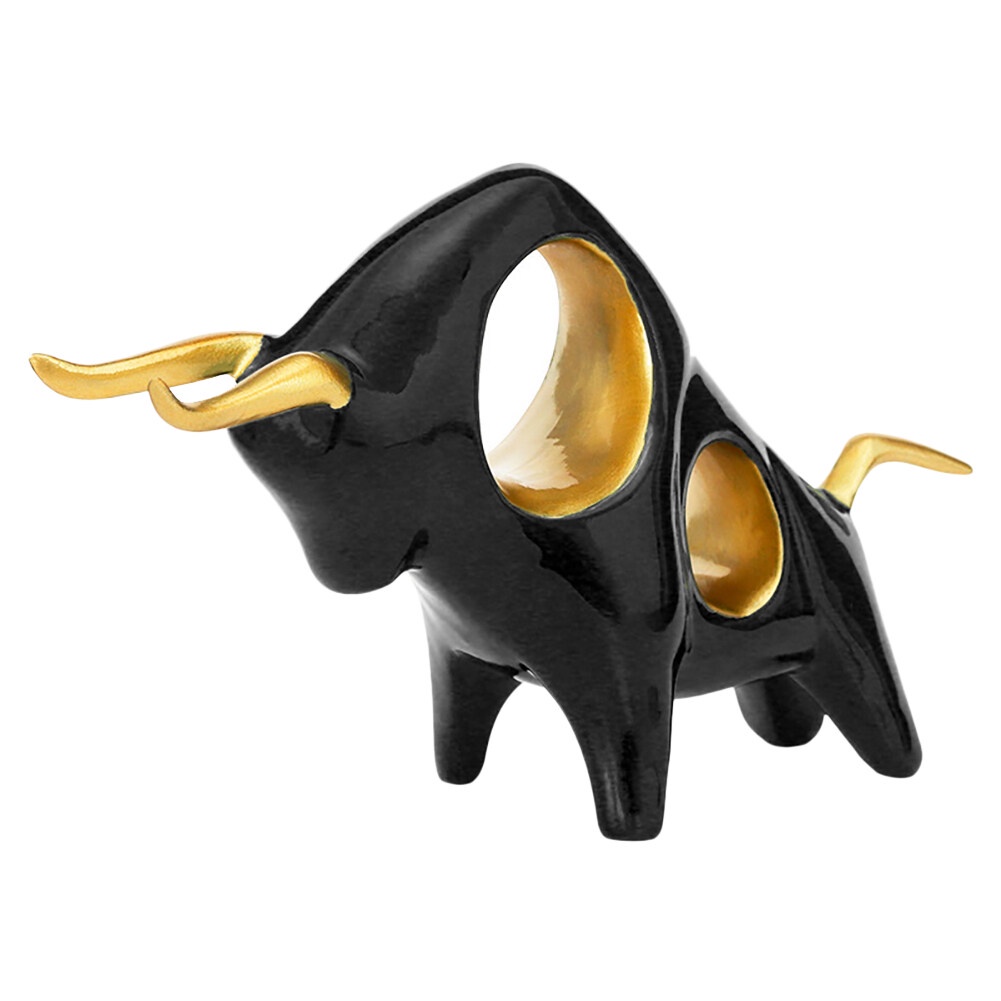 Resin Animal OX Sculpture Living Room Lucky Taurus Figurine