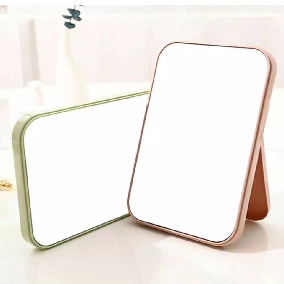 Makeup Mirror Desktop Vanity Mirror Large Folding Portable Square