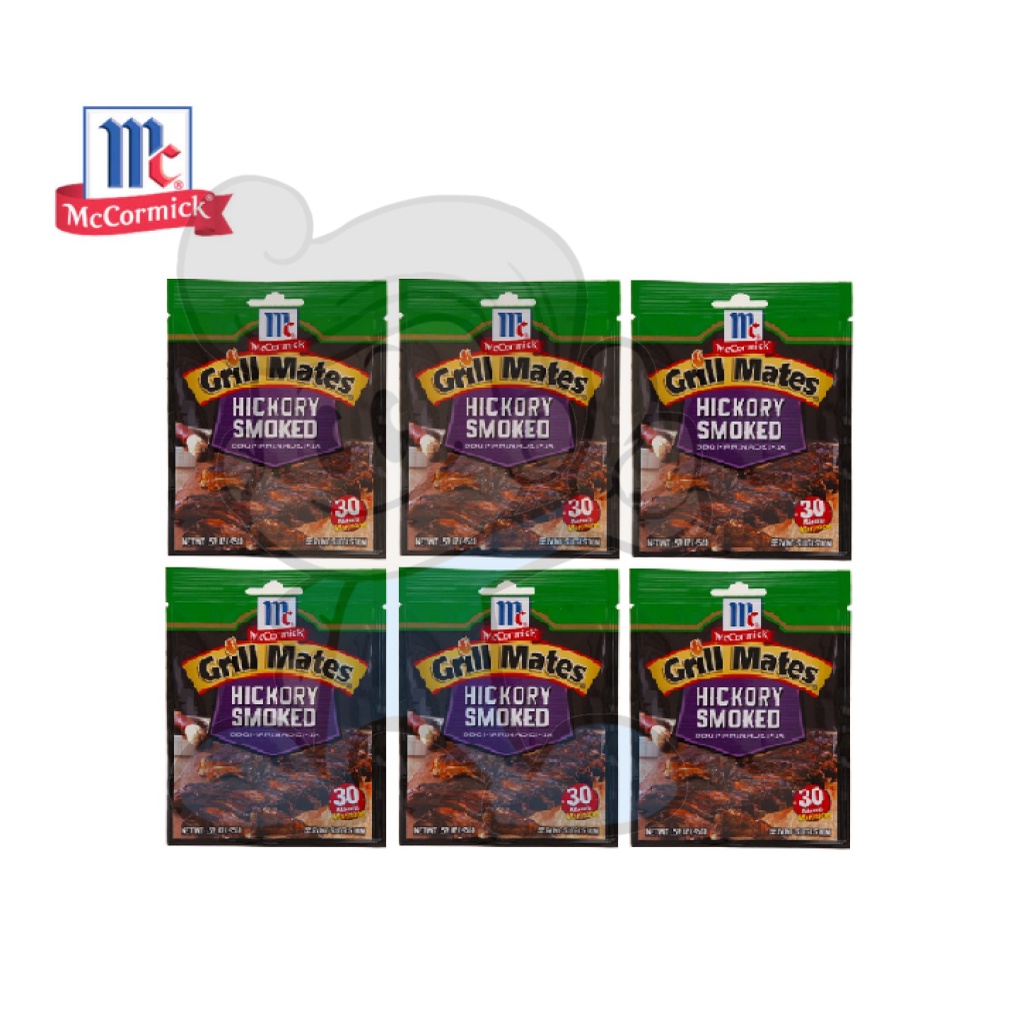McCormick Grill Mates Hickory Smoked BBQ Marinade Mix (6 x 45 g