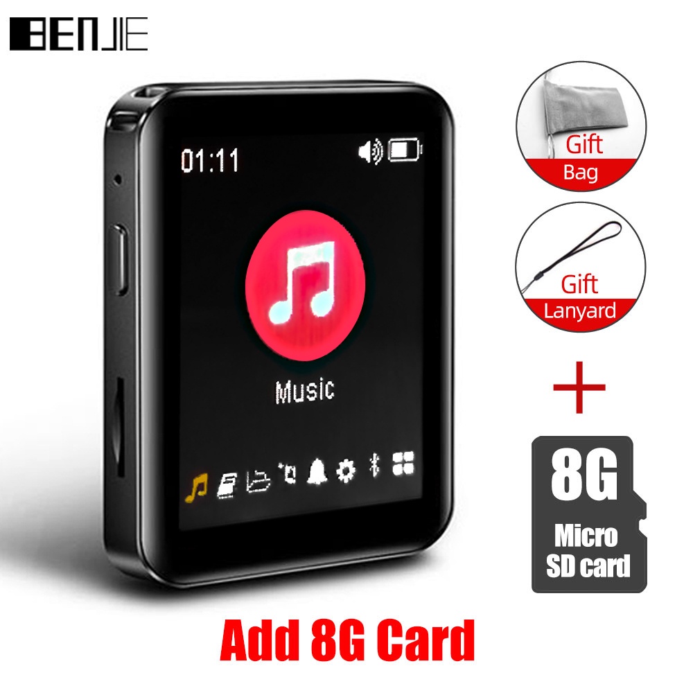 Benjie X1 Music Player No Builtin Memory Version Bluetooth5.0 Touch