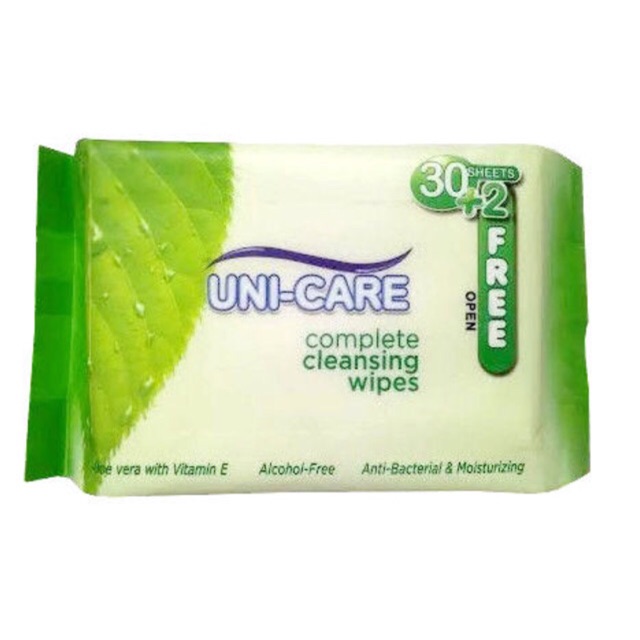 1 Pack of Unicare cleansing wipes 32's Shopee Philippines